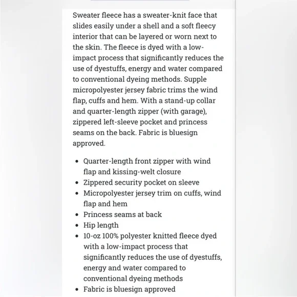 Patagonia Better Sweater 1/4-Zip Raw Linen Ivory Small - Picture 7 of 8